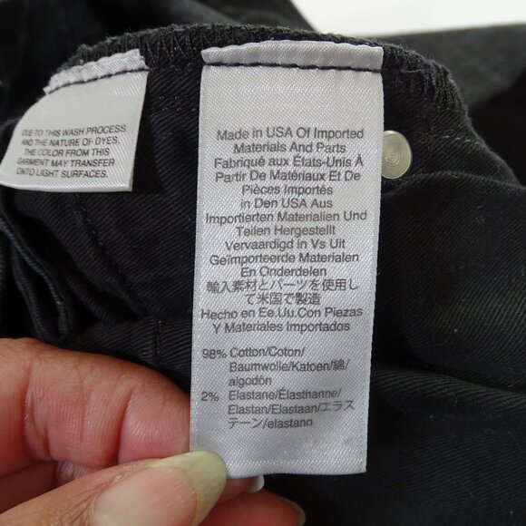 J Crew 484 Slim Black Skinny Jeans Men Size 32 x 34 Denim Zipper Fly Casual - Picture 7 of 14